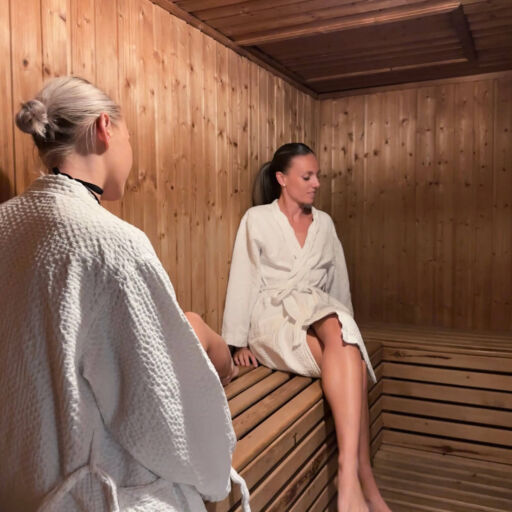 two women at a sauna at Louis Ledra Beach Hotel