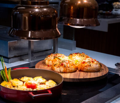 Louis Ledra Beach dishes wth food