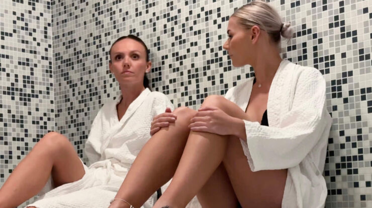 Two women doing hammam at Louis Ledra spa