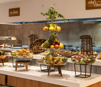 Buffet selection at Louis Nausicaa Dionysos restaurant