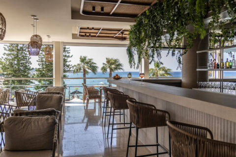 Bar with sea view at Nausicaa Beach