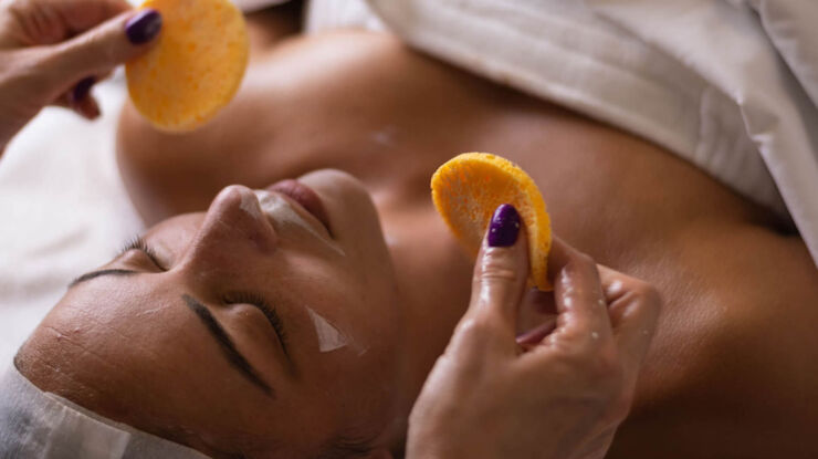 Woman getting treatment at Louis Phaethon spa