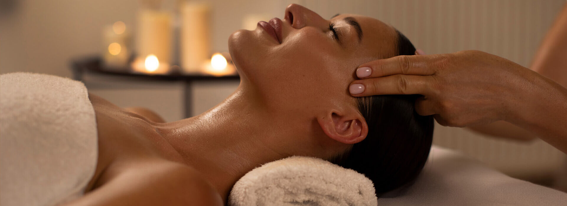 Woman getting treatment at Louis Phaethon spa