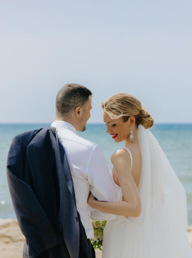 Married Couple looking at sea at Louis Phaethon