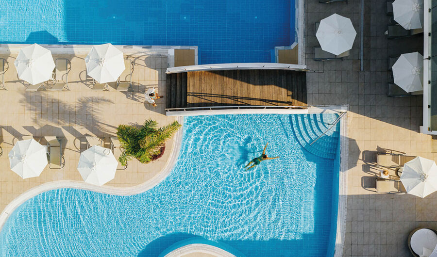 Sofianna Resort pool aerial view
