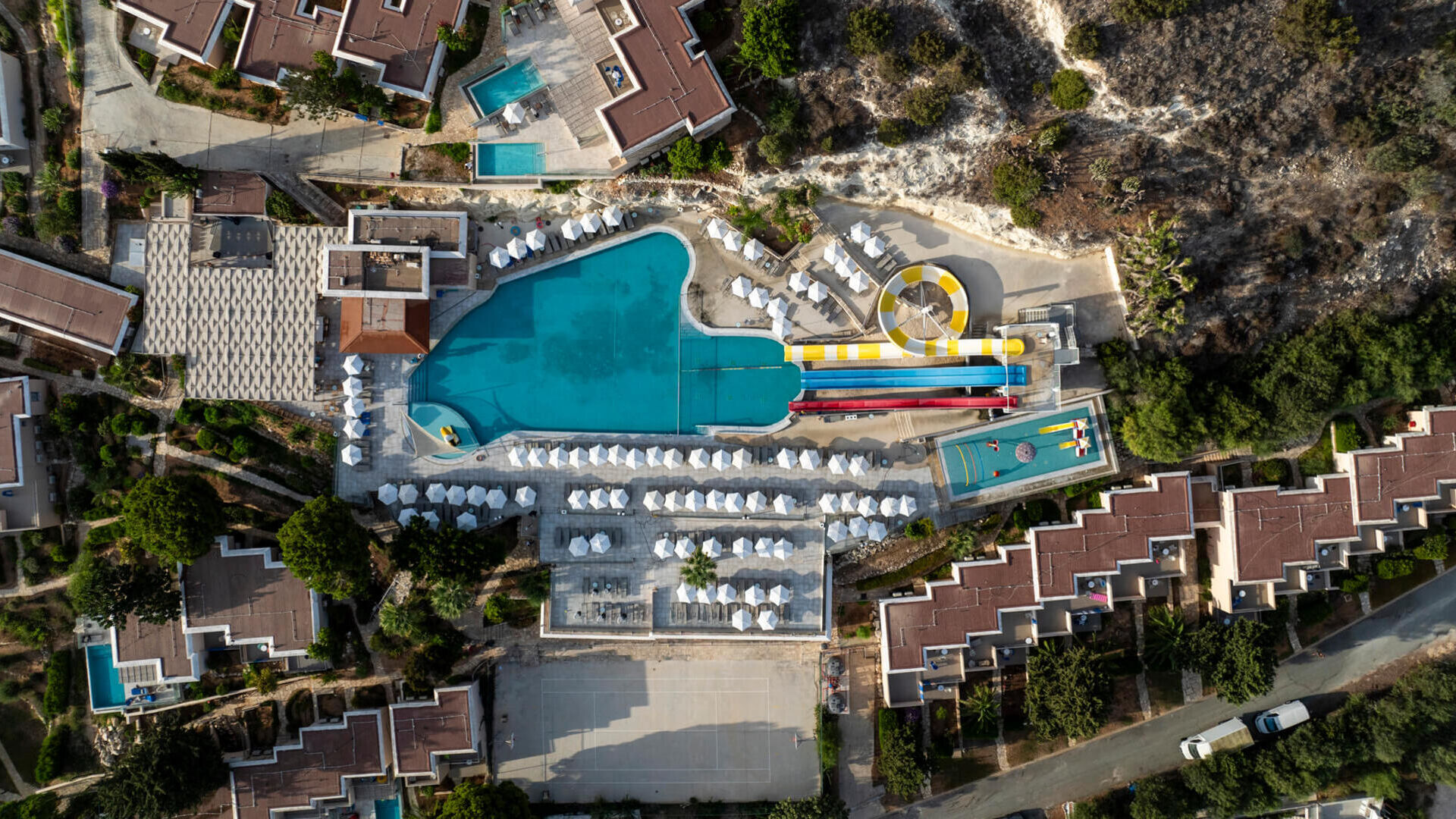 St. Elias Resort and waterpark aerial view