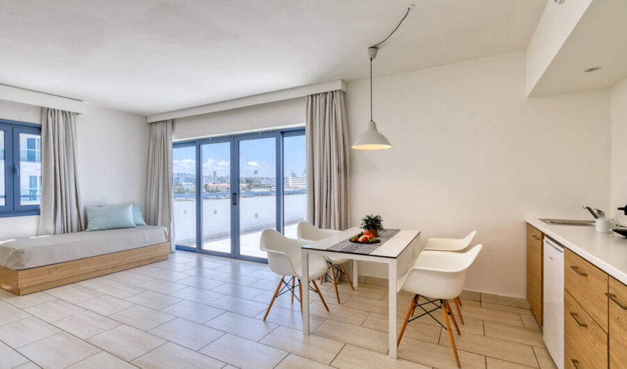 Nausicaa Suite sitting area and balcony