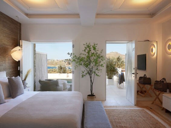 Once In Mykonos room bedroom