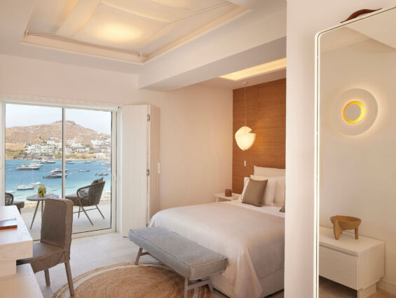 Once In Mykonos room bedroom