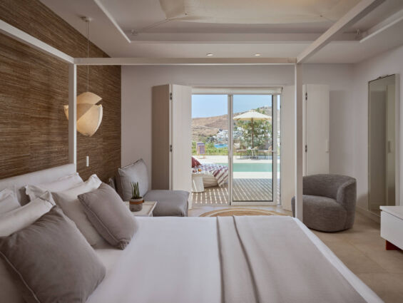 Once In Mykonos room bedroom
