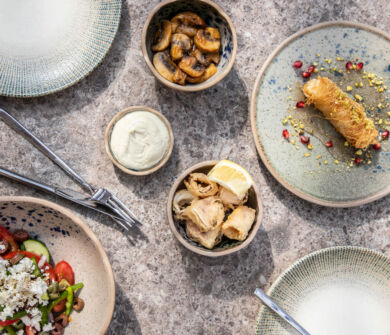 Assortment of foods at Ivi Mare Alati Resturant