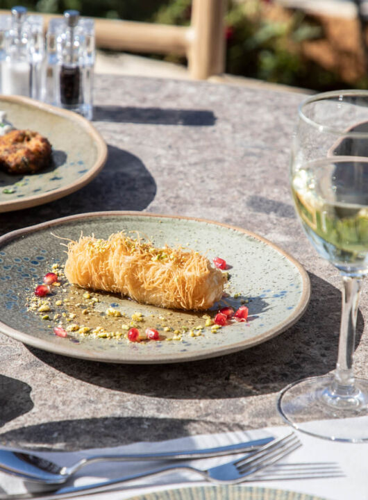 Table with tradioniotal food at Ivi Mare Alati restaurant