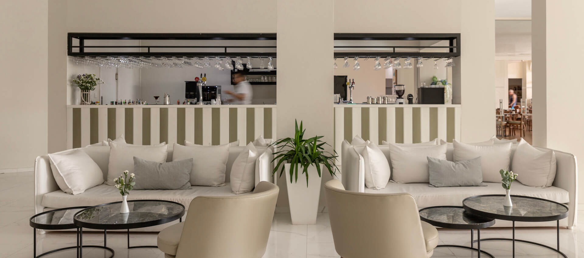 Tables at Paphos Alousia restaurant