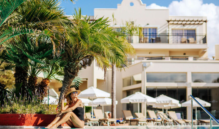 Louis Paphos Breeze pool area and sunbeds