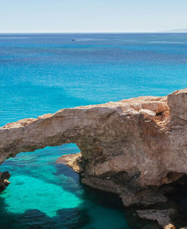 Protaras sea caves turquoise water Cyprus