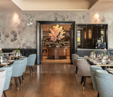 Indoor tables at Royal Apollonia restaurant