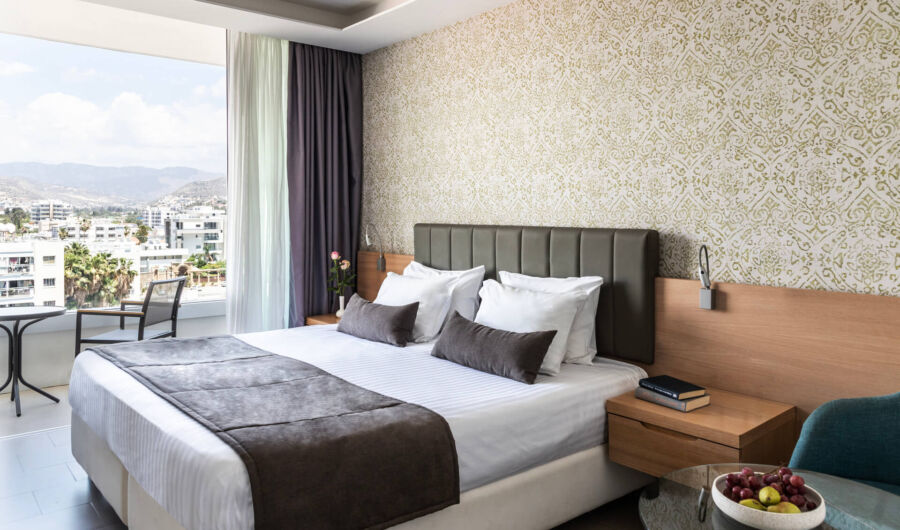 Royal Apollonia Family room bedroom and balcony