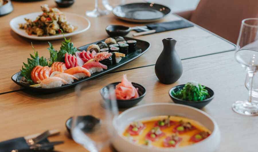 Asian dishes served at Royal Apollonia restaurant