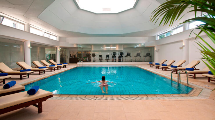 Man Swimming at Royal Apollonia Spa pool