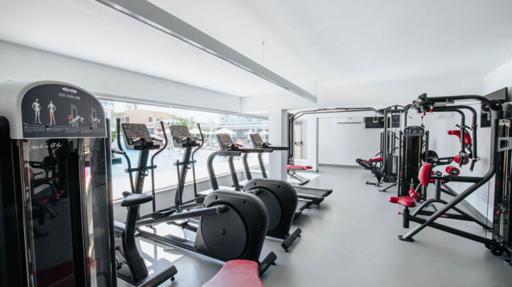 Modern gym equipemnt at Sofianna Resort gym