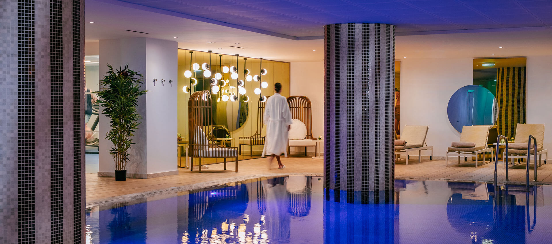 Woman in Ivi Mare internal pool