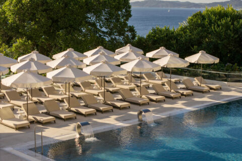Valmar Corfu pool and sunbeds