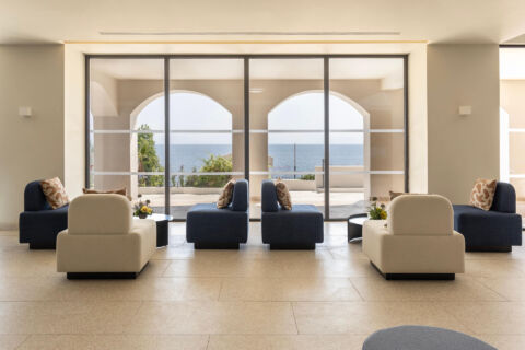 Lounge area with sofas and couches at Valmar Corfu