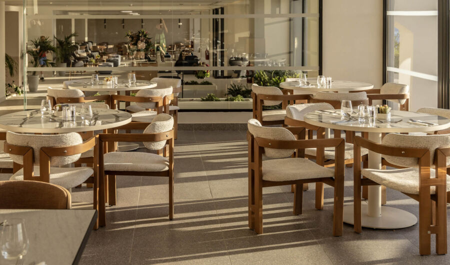 Valmar Corfu interior tables prepared for dinner