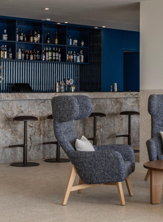 Lido bar chairs and tables at Valmar Corfu