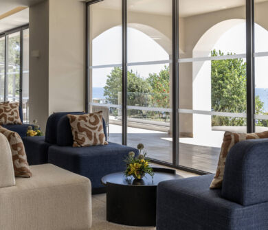 Lounge area with sofas and couches at Valmar Corfu
