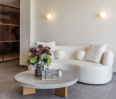 Lounge area outside Valmar Corfu Gym