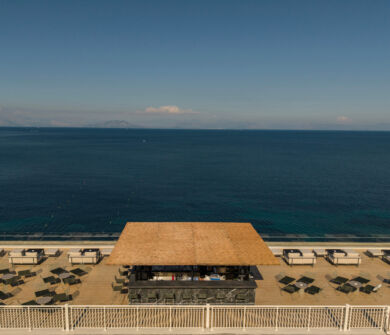 Sea view from rooftop of Valmar Corfu