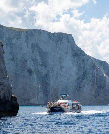 Zante cruise trip at sea